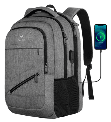 Mercado Libre: Mochila De Viaje Para Hombres Antirrobo e Impermeable Matein 1035 color gris diseño lisa 30L - Mercado Libre