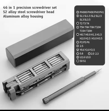 Aliexpress: Juego de destornilladores de precisión 46 en 1 - AliExpress