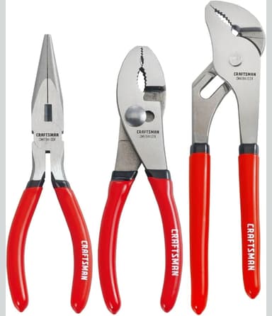 Amazon: CRAFTSMAN Juego de alicates de 3 piezas para agarre y ajuste CMHT84103R - Amazon