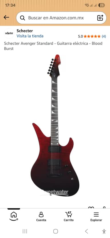 Amazon: Guitarra electrica Schecter a gran precio - Amazon