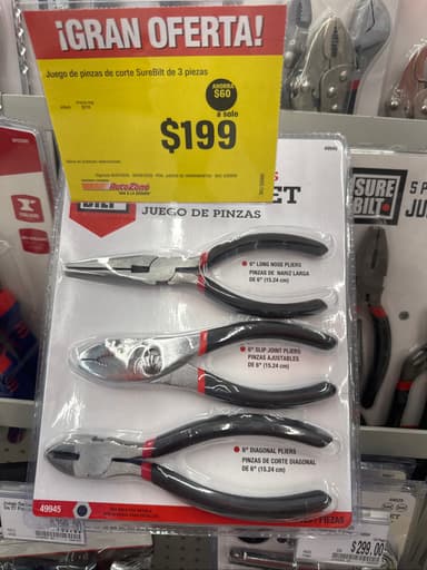 Autozone - Juego de pinzas de corte $199 - AutoZone