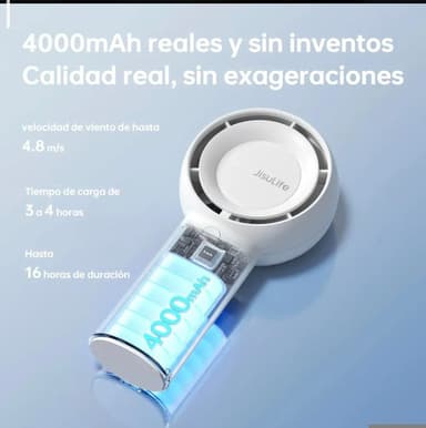 Mercado Libre: Ventilador Portátil 4000mah Jisulife - Mercado Libre