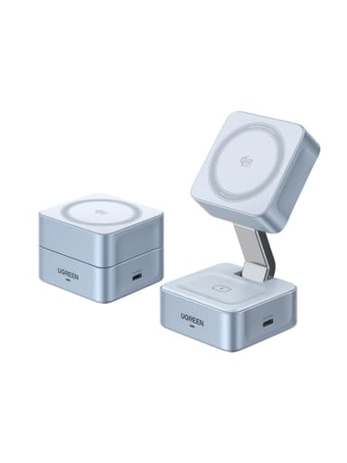 Amazon: UGREEN MagFlow 25W Qi2.2 Cargador Inalámbrico 2 en 1 Plegable Magnética - Amazon