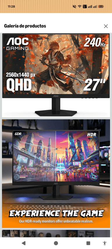 Amazon: monitor aoc de 27 pulgadas 2k - Amazon