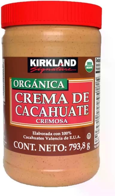 Amazon: Crema de Cacahuate Kirkland Organica Kirkland 793 gramos - Amazon