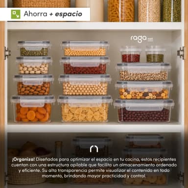 Mercado Libre: Tuppers Hermeticos de Plastico Libres de BPA (12 piezas). - Mercado Libre