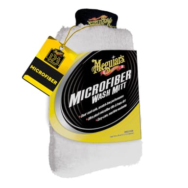 Amazon: Guante Lavado de Microfibra, Blanco - Meguiar´s X3002 - Amazon