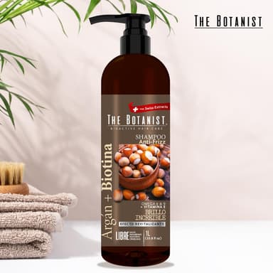 AMAZON: THE BOTANIST Shampoo Biotin Argan Oil 1L ($91.00 comprando 5 piezas) - Amazon
