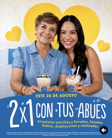 2x1 en Helados Dolphy (productos seleccionados) - Dolphy