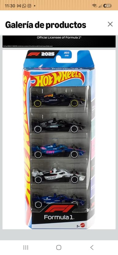 Amazon: Hot Wheels Pack 5 Autos F1 - Amazon