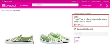 Liverpool: "tenis" "para" infantil niño sin familia ni colección no aplica - Liverpool