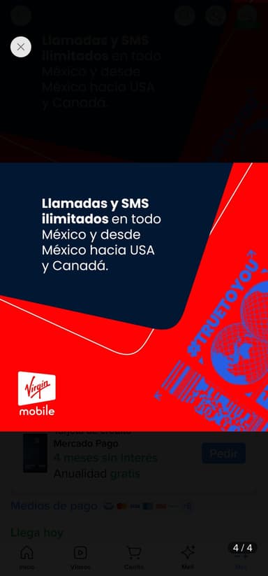 Virgin Mobile, todos los chips físicos 50% descuento en Amazon y Mercado Libre - Amazon