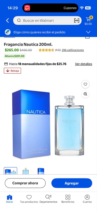 Walmart: Perfume Nautica voyage (El mata nichos 3000) 200 ml - Walmart