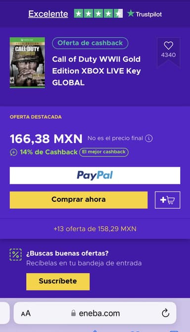 Eneba: Xbox Call of duty ww2 (global) - Eneba