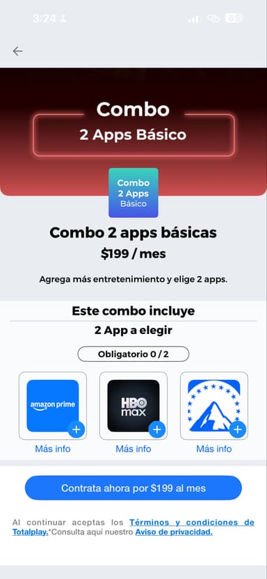 Totalplay: App Total Play | Combo 2 Apps Basicas $199 - Totalplay