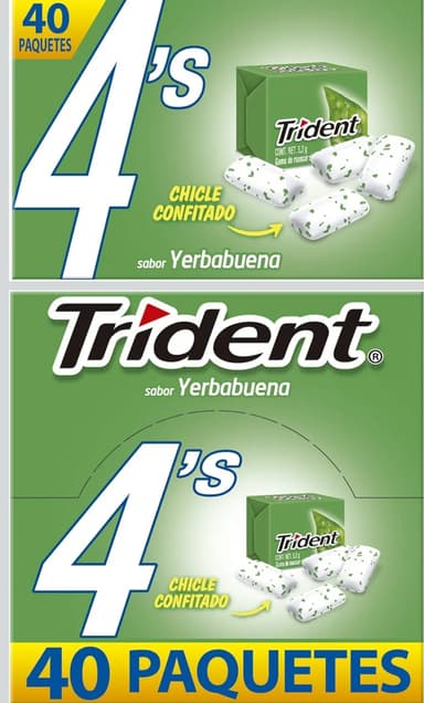 Amazon: $77 con 40 paquetitos ||| Trident, 4'S Yerba ||| - Amazon