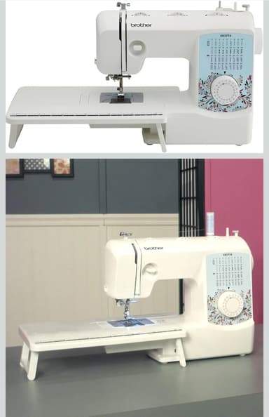 Amazon: Brother XR3774 Maquina para coser y acolchado completa con 37 puntadas, 8 pies prensatelas, amplia mesa y un DVD de instrucciones. - Amazon