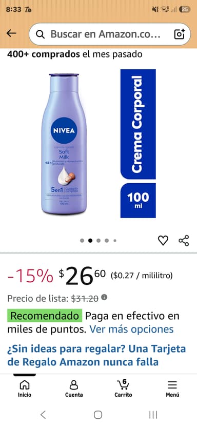 Amazon: (3×2) NIVEA Body Crema Corporal humectante Soft Milk (100 ml), 48 horas de Humectación y Suavidad Profunda con manteca de Karité - Amazon