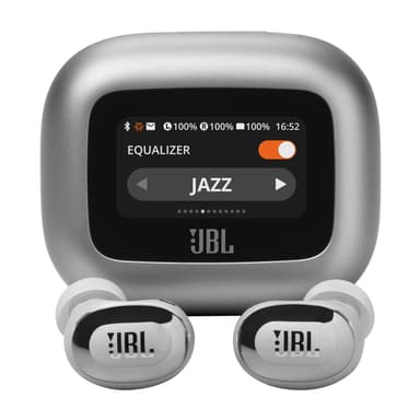 Amazon: JBL Live Buds 3 Audífonos Inalámbricos NC Bluetooth, Drivers de 10mm, Reproducción 40 Horas, Pantalla Táctil - Plata - Amazon