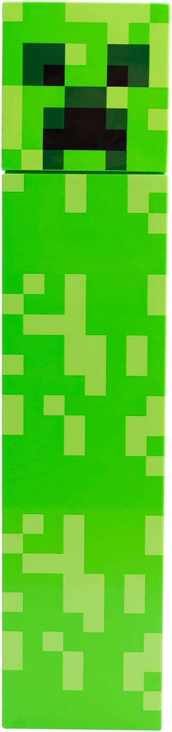 Amazon: FunKids 1555-3260 Botella Cuadrada de Plástico, Diseño Creeper Minecraft, Mojang Studios, Capacidad 650 mililitros, Verde - Amazon
