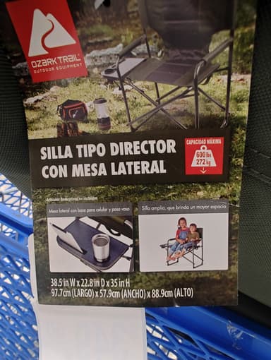 Walmart: Silla plegable Director - Walmart
