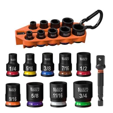 Amazon: Klein Tools - Go Impact Socket Set, , juego de 10 piezas con manga - Amazon
