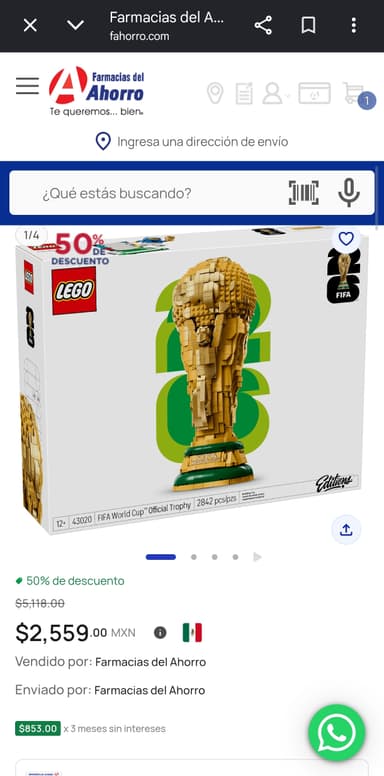 Farmacias del Ahorro: Lego de la copa del mundo - Farmacias Del Ahorro