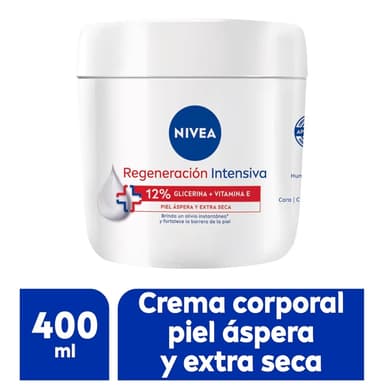 Amazon: NIVEA Body Crema Corporal Humectante Regeneración Intensiva en Tarro 400ml - Amazon