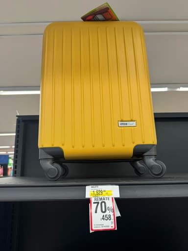 Casa Ley: Maleta de Mano ABS Mostaza - Casa Ley