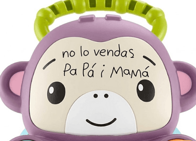 Amazon: Fisher-Price Andadera Aprende Conmigo Amigo Mono 6+ Meses ("no lo bendas papá ; mamá" version mono) - Amazon