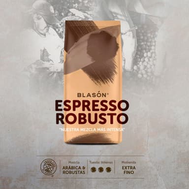 AMAZON: Blasón Café Gourmet Tostado y Molido Espresso Robusto 900 g (Planea y Ahorra +3×2) precio C/U - Amazon