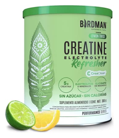 Mercado Libre: Birdman Creatine Refresher | Creatina Monohidratada con Electrolitos, Magnesio y Vitaminas | Lemon Twist | 30 Porciones - Mercado Libre