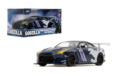 Amazon: Jada Hollywood Rides 1:32 Scale Die-Cast 2009 Nissan GT-R (R35) Ben Sopra Godzilla - Licencia Toho - Amazon