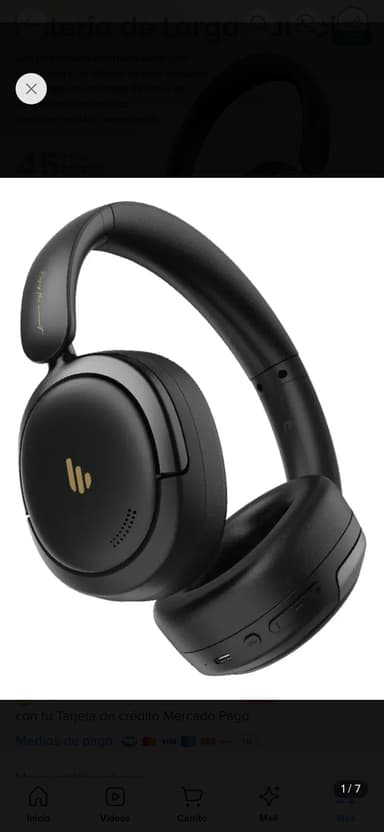 Mercado Libre: Audifonos Edifier Atom Max Anc Negro - Mercado Libre