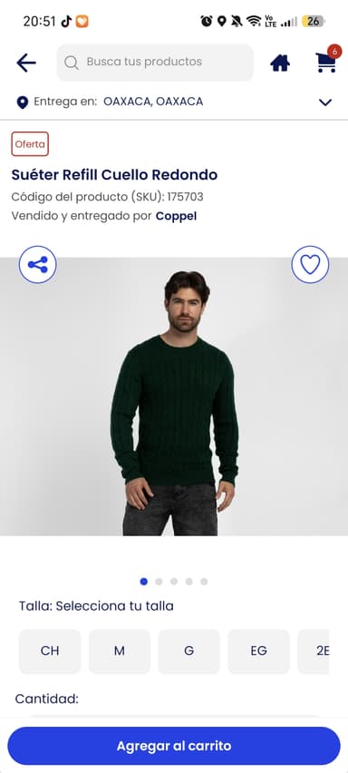 Coppel: Suéter refill cuello redondo - Coppel