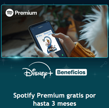 Disney+ Beneficios: 3 meses gratis de Spotify Premium (Usuarios Seleccionados) - Disney+