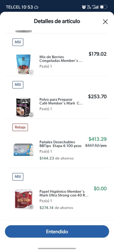Sam's Club: EN LA COMPRA $1,000 MXN O MÁS Y RECIBE GRATIS UN PAPEL HIGIÉNICO MEMBER'S ULTRA STRONG - Sam's Club