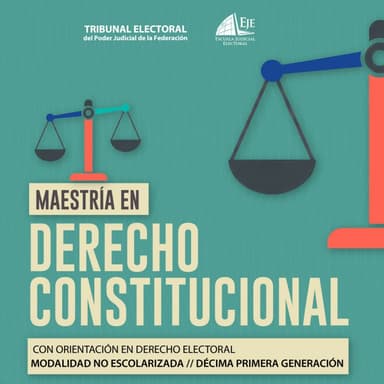 Tribunal Electoral: GRATIS Maestría en Derecho Constitucional, Diplomado en Argumentación Jurídica y Más (17 al 20 de agosto)