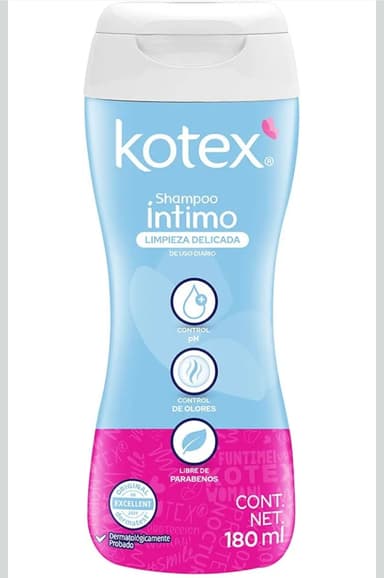 Amazon: $37 ||| SHAMPUSSY ||| Shampoo Íntimo Kotex Protección Avanzada Limpieza Delicada de Uso Diario 180 ml - Amazon
