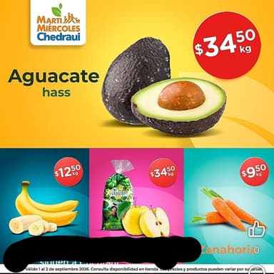 Martimiercoles de Chedraui 1 y 2 de Septiembre - Chedraui