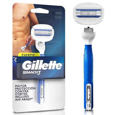 Amazon: GILLETTE Mach3 Cuerpo, Rastrillo para Afeitar Reutilizable - Amazon