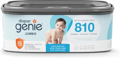 Amazon: Recambio Cuadrado Diaper Genie Jumbo Hasta 810 Pañales (Planea y Ahorra) - Amazon