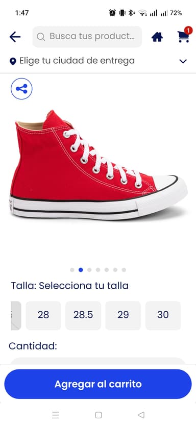 Coppel: Converse de bota Rojos - Coppel