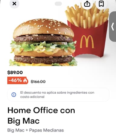 Rappi | Big Mac + Papas Medianas - Rappi