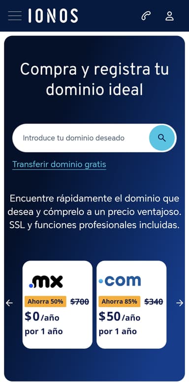 Dominio .mx gratis por 1 año o .org por 20 pesos