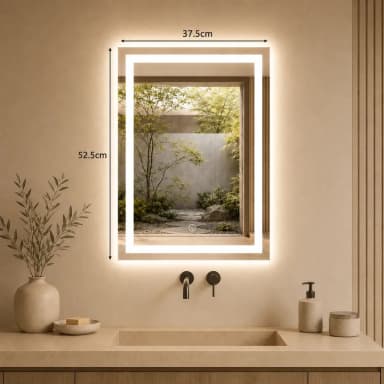 Mercado Libre: Espejo Luz Led Touch | Rectangular 37.5 x 52.5cm - Mercado Libre