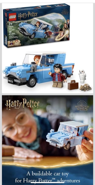 Amazon: LEGO Harry Potter Ford Anglia Volador Juego de Juguetes de fantasía 76424 - Amazon