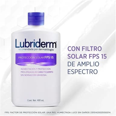 Amazon: LUBRIDERM Crema Corporal Proteccion Solar Fps 15 400 ml - Amazon