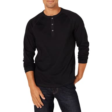 Amazon Essentials Men's Slim-Fit Long-Sleeve Baseball Henley Shirt. - Oferta Prime - Amazon