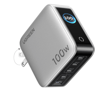 Amazon: UGREEN Nexode Pro 100W Cargador USB Tipo C 5 Puertos Pantalla Inteligente - Amazon